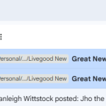Image shows two lonely emails from LiveGood about Pre enrollees that have showed interest