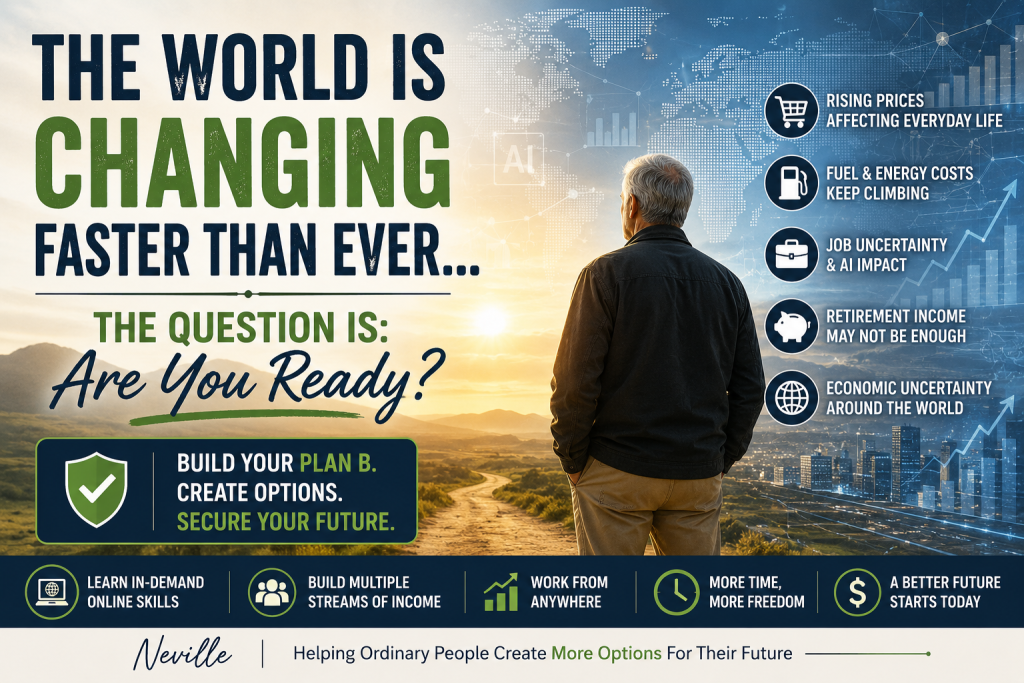 The world is changing do you have a plan B